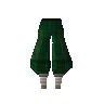 Green elegant legs