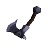 Off-hand mithril throwing axe