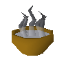 Bowl of hot water