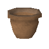 Unfired plant pot